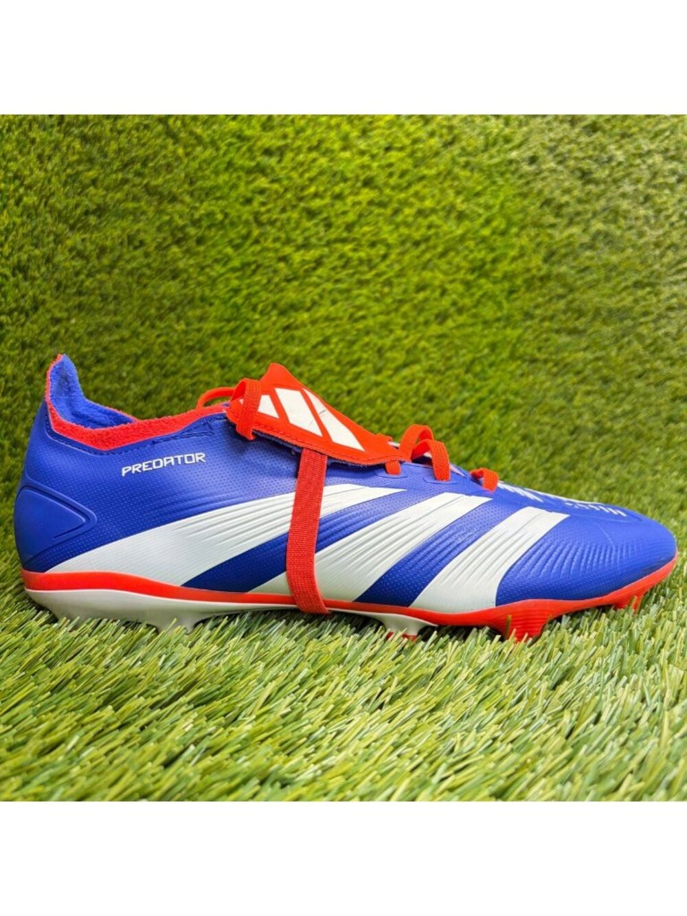 Adidas Predator League Foldover Tongue FG Mens Size 8.5 Blue White Soccer Cleats